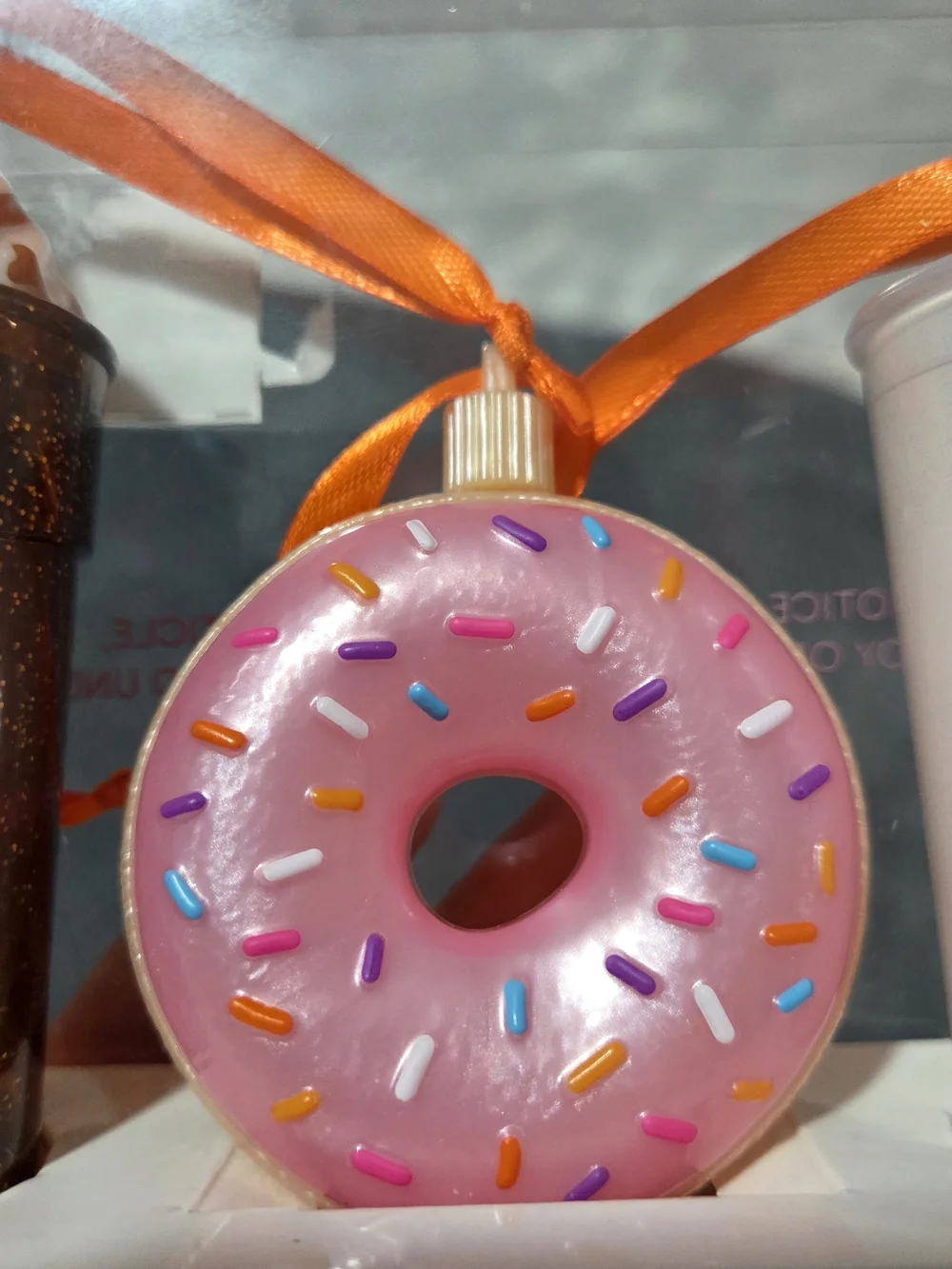 Limited Edition Dunkin Pink Frosted Donut Holiday Ornament